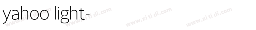 yahoo light字体转换 yahoo light字体转换